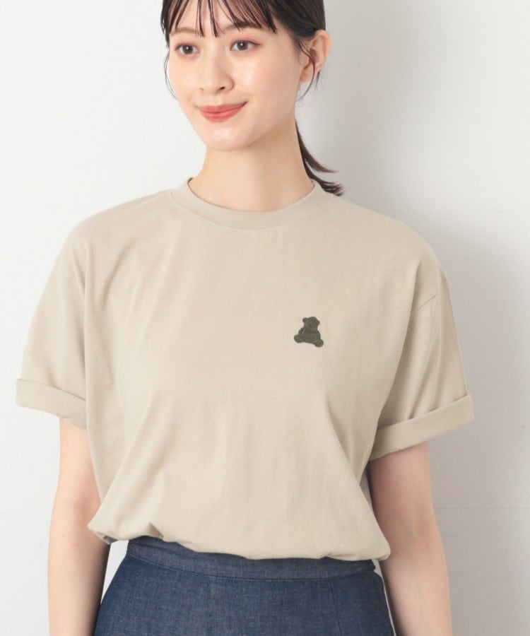 デッサン（ユニセックス）(Dessin(UNISEX))の【ユニセックス・洗える】ベアワンポイントTシャツ5