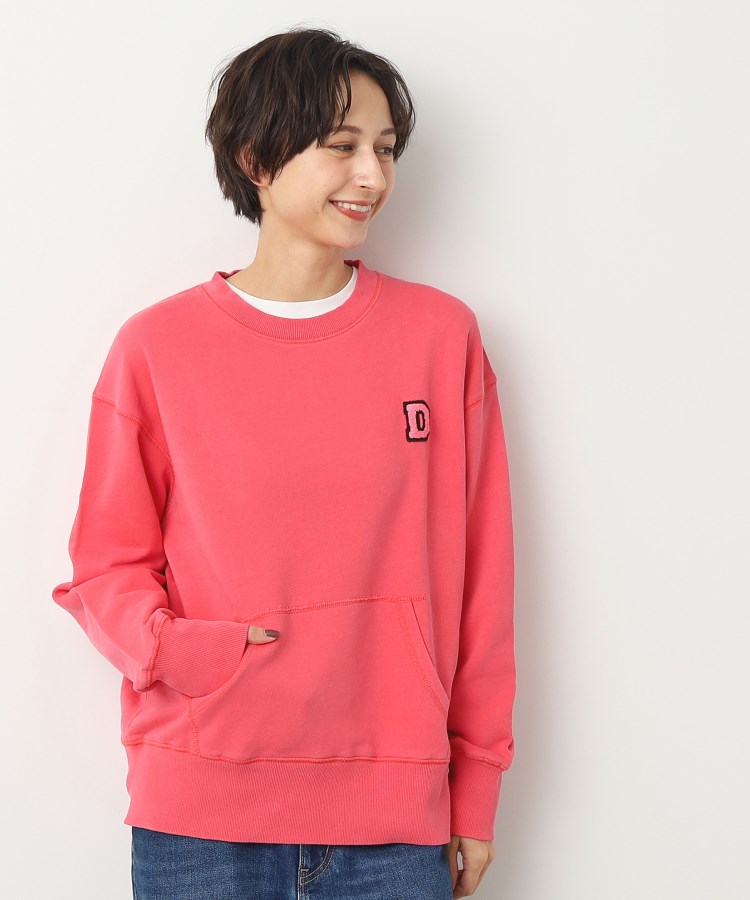 デッサン（ユニセックス）(Dessin(UNISEX))の【ユニセックス・洗える】ワンポイントスウェット ピンク(074)