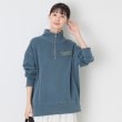 デッサン（ユニセックス）(Dessin(UNISEX))の【ユニセックス・洗える】ハーフジップスウェット ブルー(092)