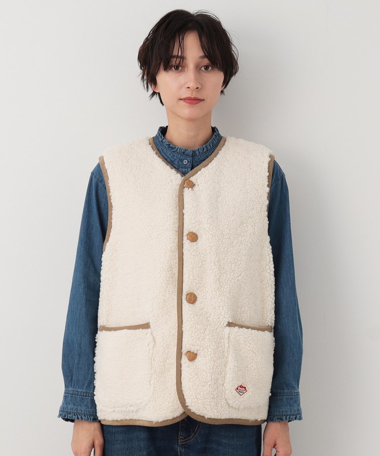 デッサン（ユニセックス）(Dessin(UNISEX))の【ユニセックス】ボタン付きボアベスト9