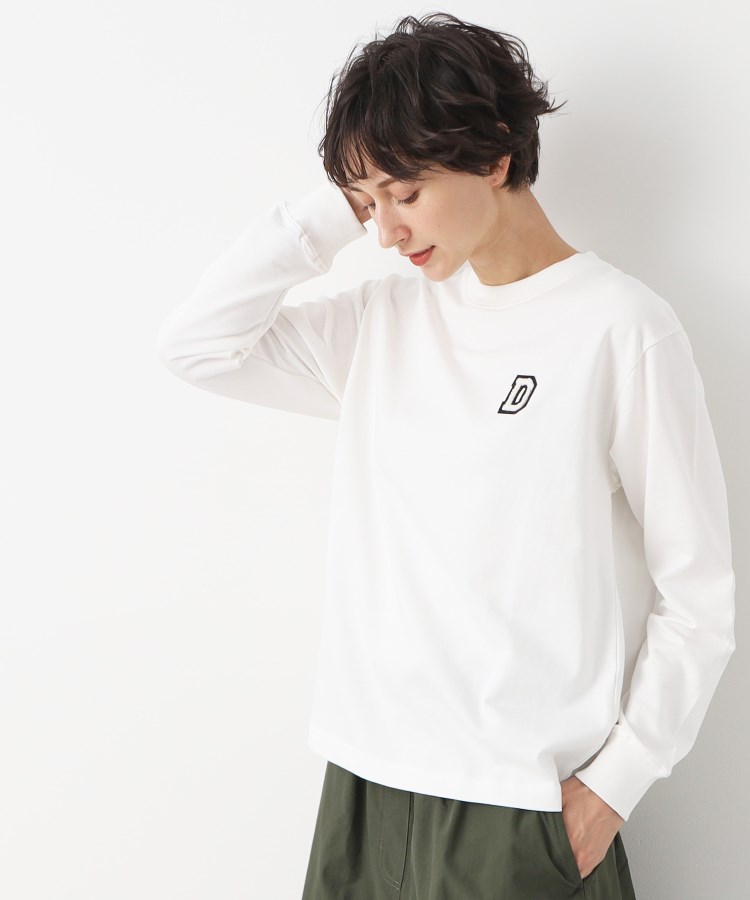 デッサン（ユニセックス）(Dessin(UNISEX))の【ユニセックス・洗える】ミニ裏毛ロンT ホワイト(002)