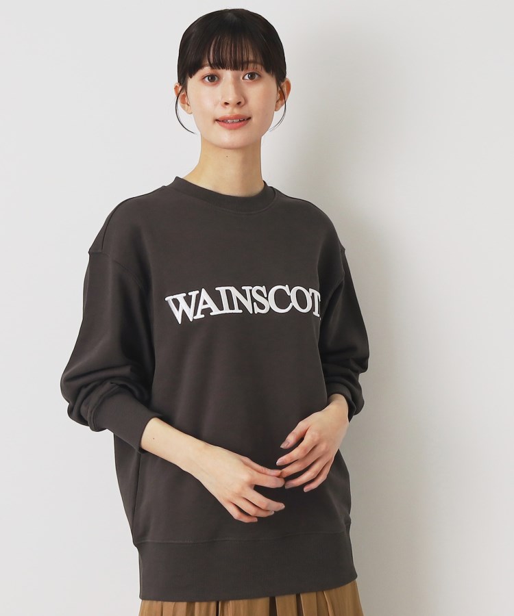 デッサン（ユニセックス）(Dessin(UNISEX))の【ユニセックス・洗える】3D刺繍スウェット チャコールグレー(014)