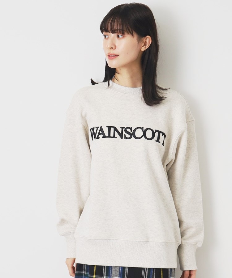 デッサン（ユニセックス）(Dessin(UNISEX))の【ユニセックス・洗える】3D刺繍スウェット グレージュ(050)