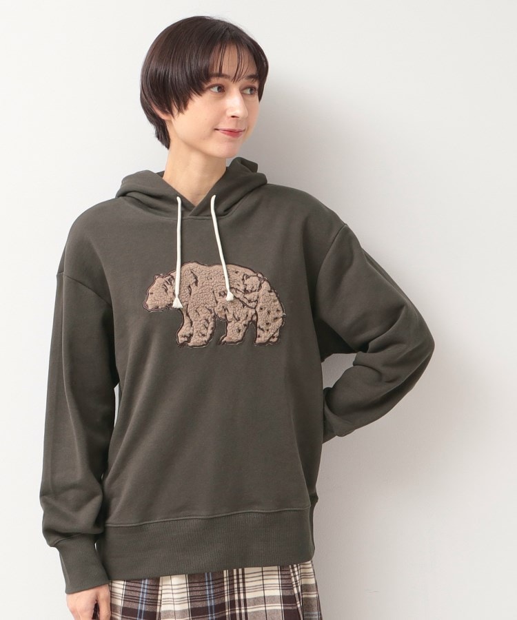 デッサン（ユニセックス）(Dessin(UNISEX))の【ユニセックス・洗える】ベアフードスウェット チャコールグレー(014)