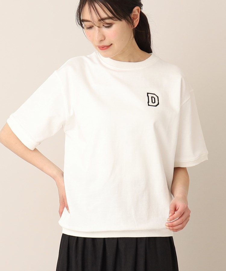 デッサン（ユニセックス）(Dessin(UNISEX))の【ユニセックス・洗える】ロゴ刺繍Tシャツ1