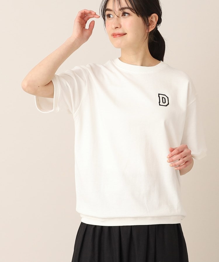 デッサン（ユニセックス）(Dessin(UNISEX))の【ユニセックス・洗える】ロゴ刺繍Tシャツ2