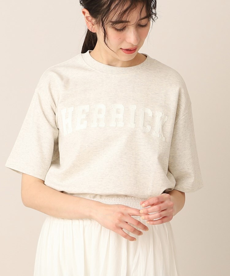 デッサン（ユニセックス）(Dessin(UNISEX))の【ユニセックス・洗える】ロゴ刺繍Tシャツ5