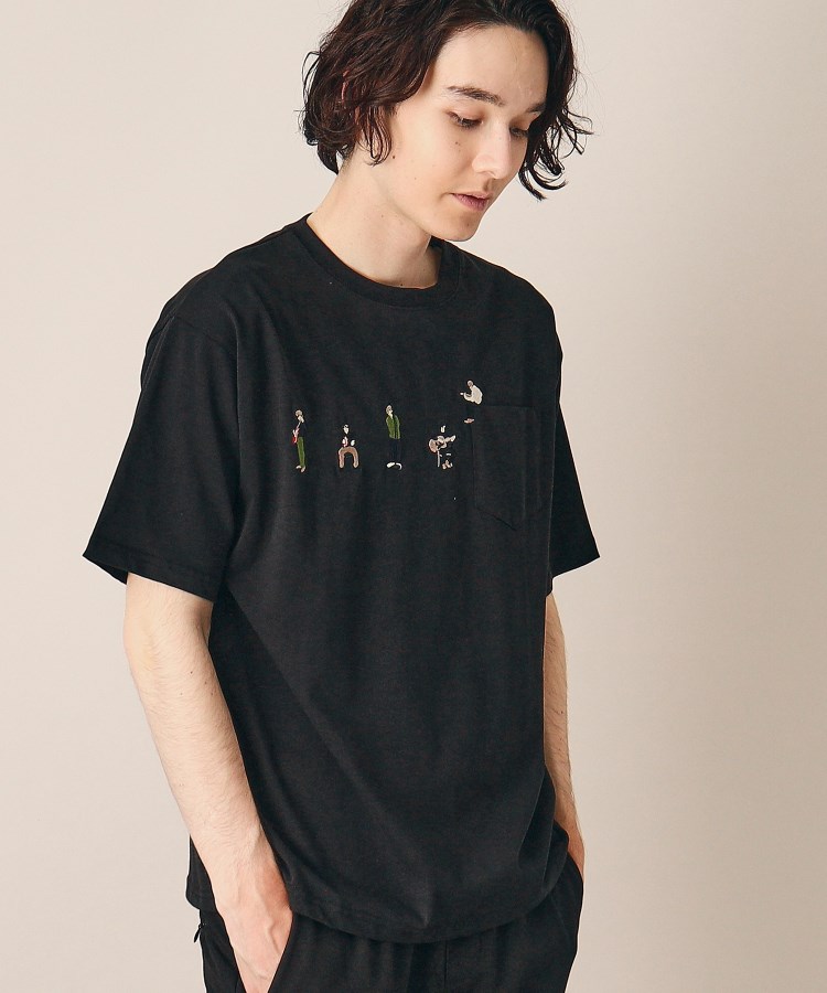 デッサン（ユニセックス）(Dessin(UNISEX))の【ユニセックス】ピープル刺繍Tシャツ5