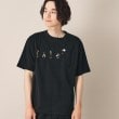 デッサン（ユニセックス）(Dessin(UNISEX))の【ユニセックス】ピープル刺繍Tシャツ ブラック(019)