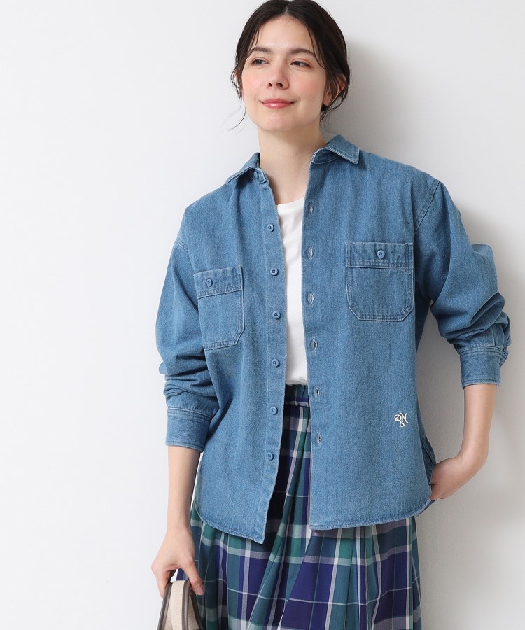 Healthy DENIM】 Almond（アーモンド）ビッグシャツ（デニム