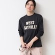 デッサン（ユニセックス）(Dessin(UNISEX))の【ユニセックス・洗える】ロングスリーブロゴTシャツ ネイビー(094)
