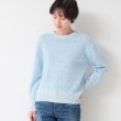 デッサン（ユニセックス）(Dessin(UNISEX))の【ユニセックス】コットンリネン杢ニット ブルー(091)