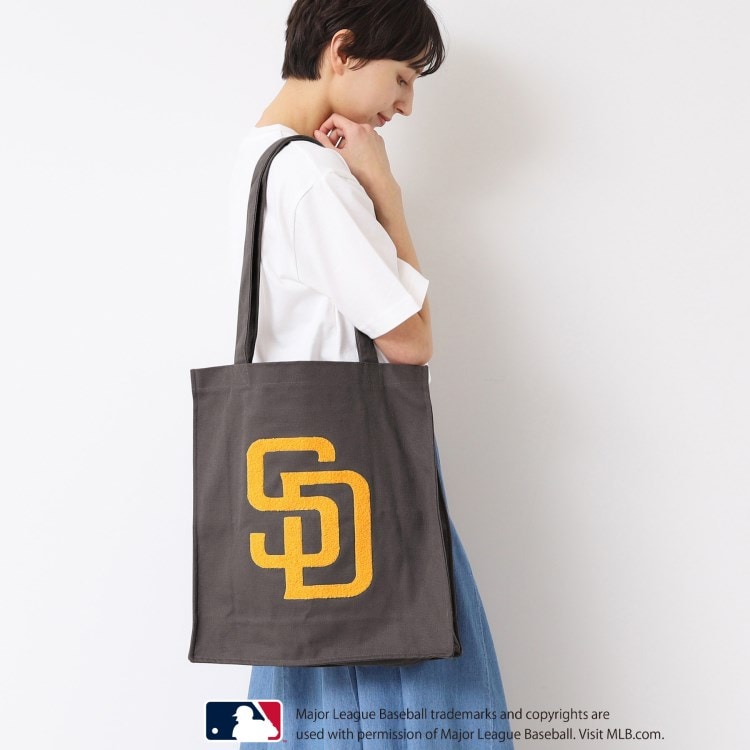 デッサン（ユニセックス）(Dessin(UNISEX))の【ユニセックス】MLB/ロゴ入りトートバッグ トートバッグ
