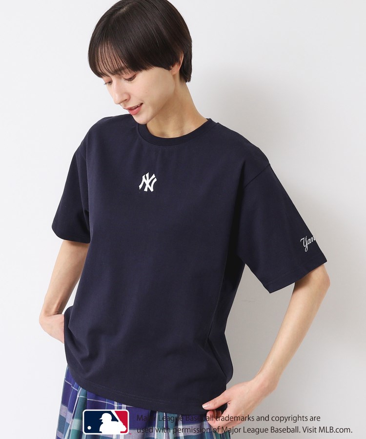 デッサン（ユニセックス）(Dessin(UNISEX))の【ユニセックス】MLB/ロゴ入りTシャツ ネイビー(094)