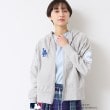 デッサン（ユニセックス）(Dessin(UNISEX))の【ユニセックス】MLB/ロゴ入り吊り裏毛パーカ グレー(012)