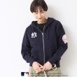 デッサン（ユニセックス）(Dessin(UNISEX))の【ユニセックス】MLB/ロゴ入り吊り裏毛パーカ ネイビー(094)