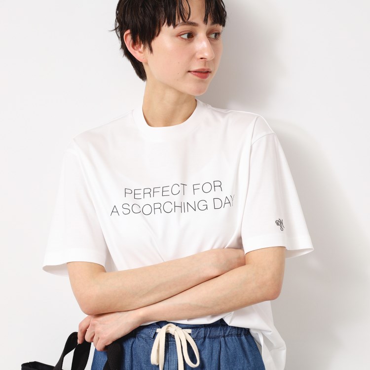 デッサン（ユニセックス）(Dessin(UNISEX))の【ユニセックス／接触冷感／抗菌防臭／洗える】アイスクリアコットンロゴTシャツ Ｔシャツ