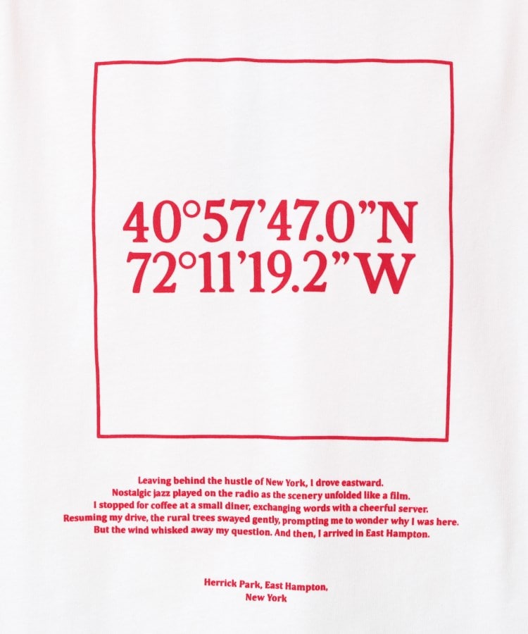 デッサン（ユニセックス）(Dessin(UNISEX))の座標プリントTシャツ4