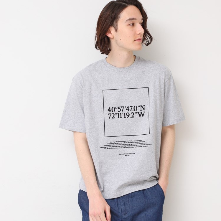デッサン（ユニセックス）(Dessin(UNISEX))の座標プリントTシャツ Ｔシャツ