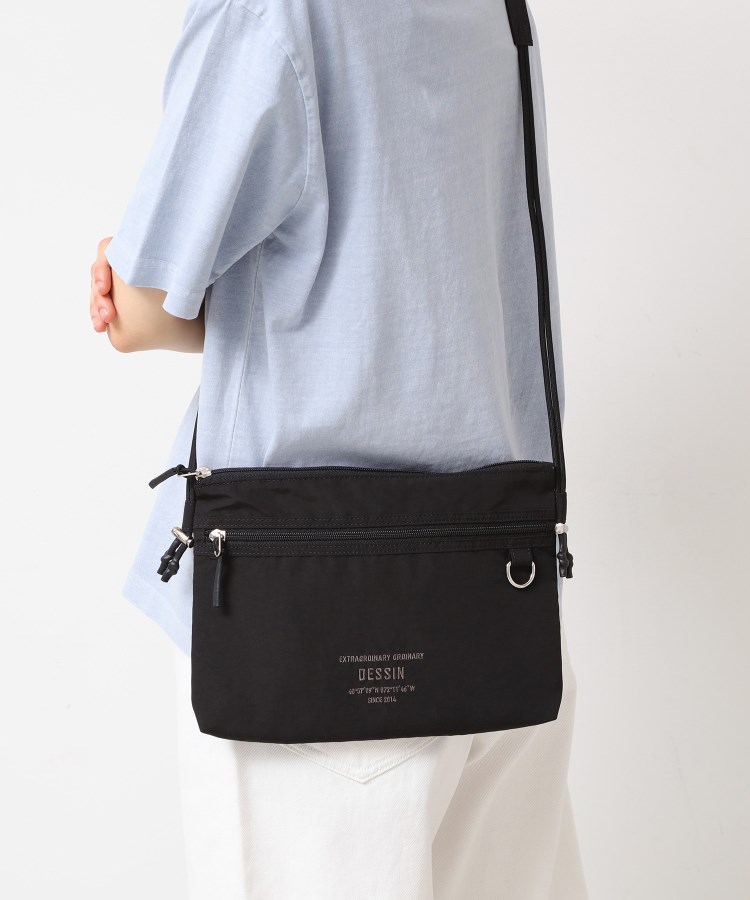 デッサン（ユニセックス）(Dessin(UNISEX))のドローコードサコッシュ ブラック(019)