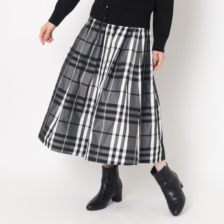 ヨリモ(YORIMO)の1枚は欲しいタフタチェックのスカート♪オールシーズン出番あり！ ミモレスカート