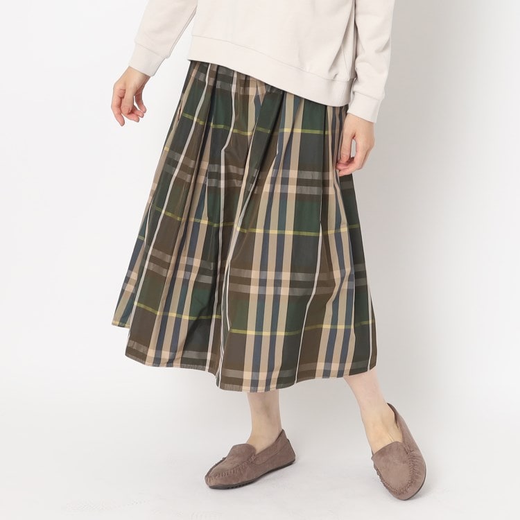 ヨリモ(YORIMO)の1枚は欲しいタフタチェックのスカート♪オールシーズン出番あり！ ミモレスカート