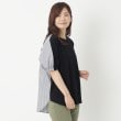 ヨリモ(YORIMO)の【異素材ドッキング】後ろ身頃ストライプドルマンプルオーバー11