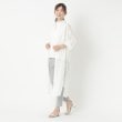 ヨリモ(YORIMO)の【羽織りにおすすめ・シアー素材】ウエストドロストシャツワンピース10