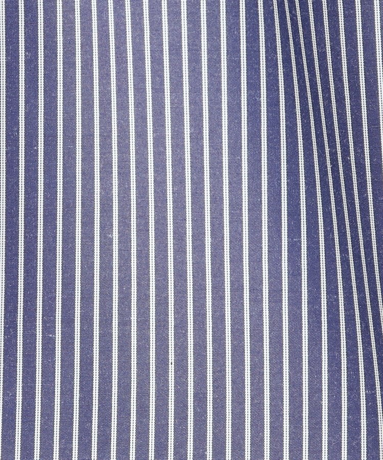 ヨリモ(YORIMO)の【秋色ストライプ】バンドカラーブザムシャツ14