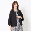 ヨリモ(YORIMO)の【軽羽織】大人のライトブルゾン ブラック(019)