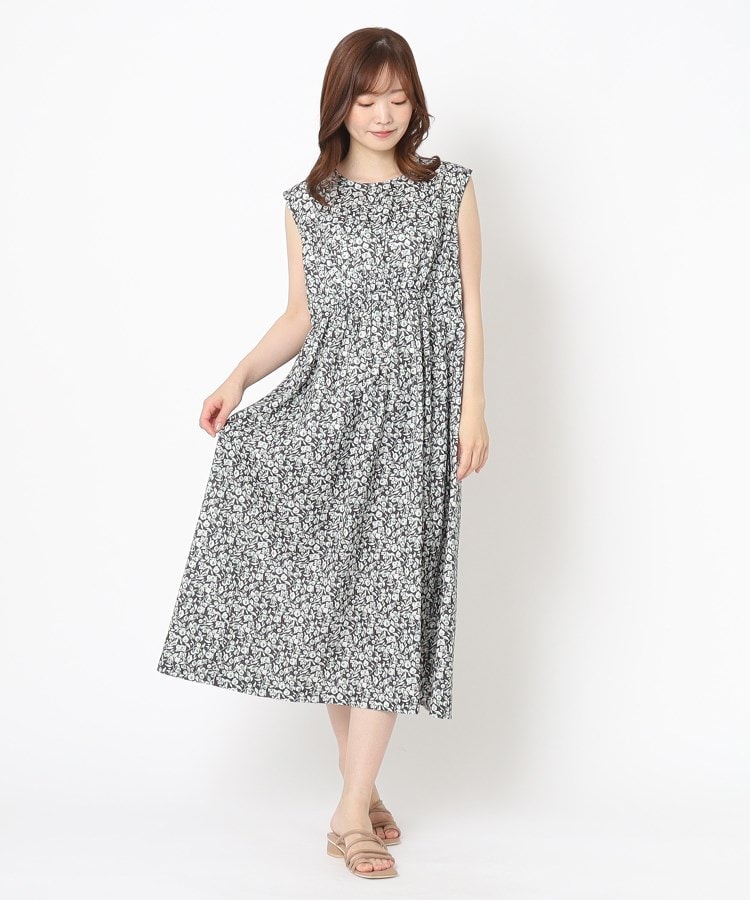 ヨリモ(YORIMO)の【大人のフラワープリント】小花柄フレンチワンピース9