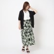 ヨリモ(YORIMO)の【大人のフラワープリント】大花柄ティアードスカート8