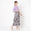 ヨリモ(YORIMO)の【大人のフラワープリント】大花柄ティアードスカート11