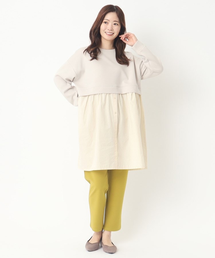 ヨリモ(YORIMO)の【一枚でサマになる】着こなし簡単！ストライプドッキングチュニック9