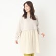 ヨリモ(YORIMO)の【一枚でサマになる】着こなし簡単！ストライプドッキングチュニック グレー(012)
