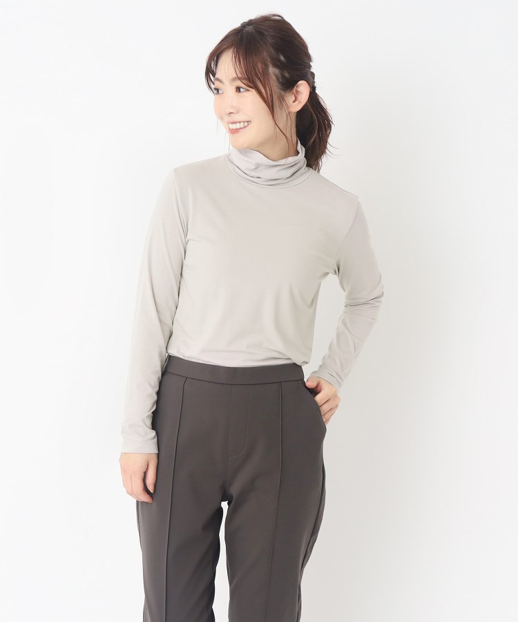 ヨリモ(YORIMO)の【吸水発熱】薄いけれど暖かい！タートルネックインナー11