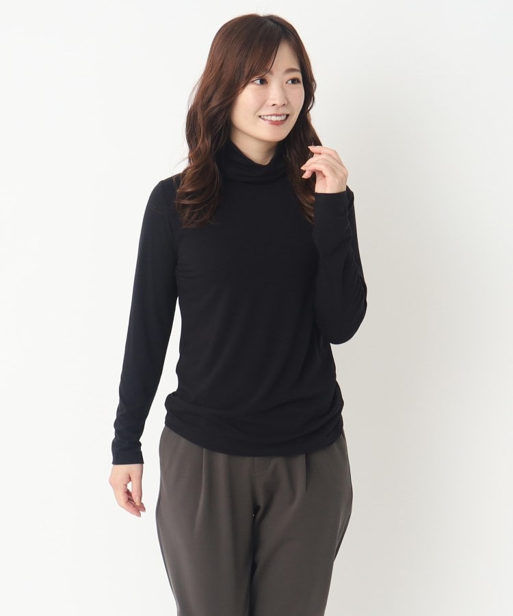 ヨリモ(YORIMO)の【吸水発熱】薄いけれど暖かい！タートルネックインナー15