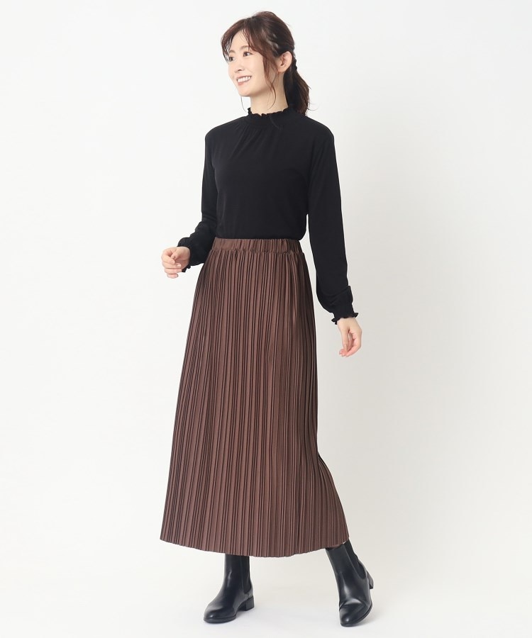 ヨリモ(YORIMO)の【吸水発熱】薄いけれど暖かい！シャーリングネックインナー16