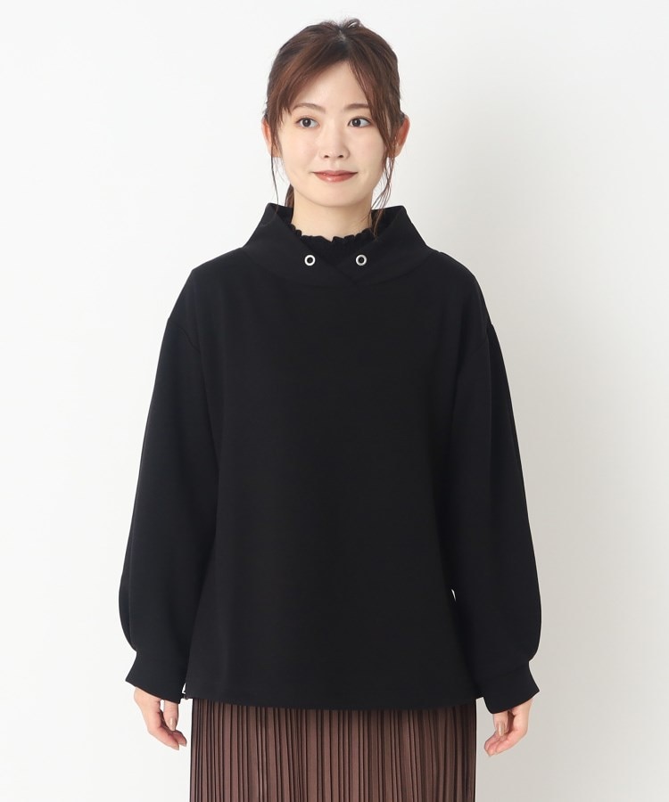 ヨリモ(YORIMO)の【ボリューム感の衿が可愛い】パーカー風プルオーバー1
