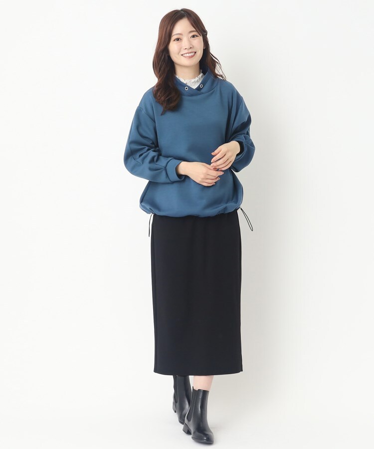 ヨリモ(YORIMO)の【ボリューム感の衿が可愛い】パーカー風プルオーバー13