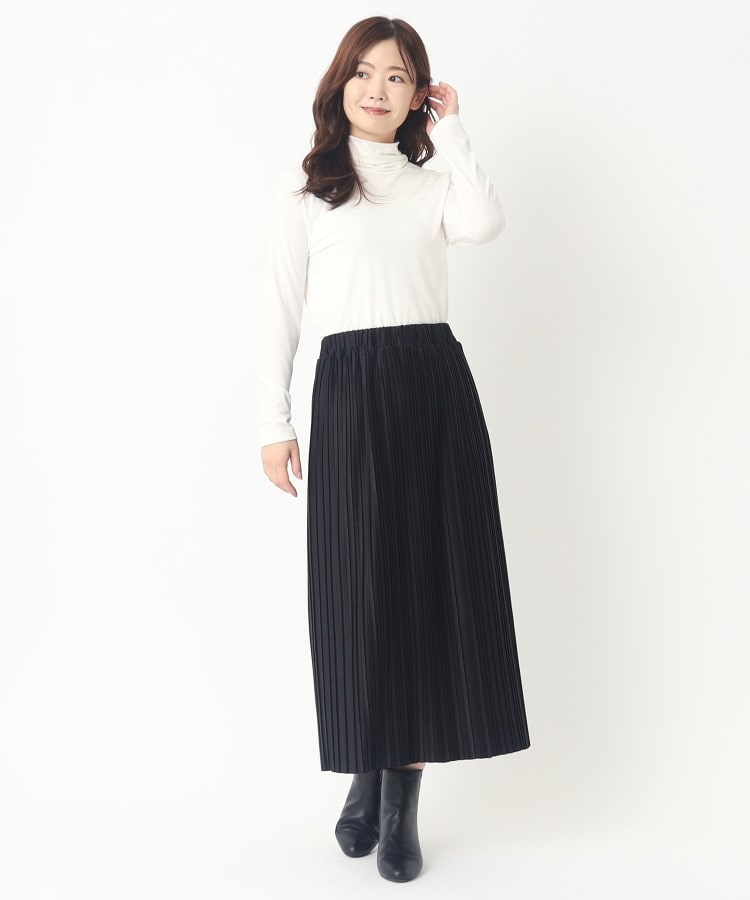 ヨリモ(YORIMO)の【穿き心地ラクチン】ジャージのプリーツスカート7