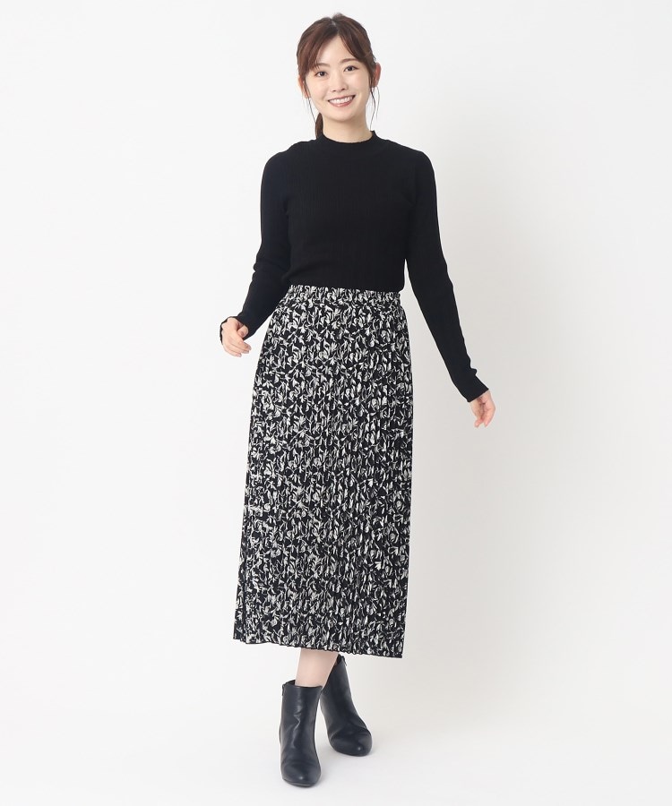 ヨリモ(YORIMO)の【シーズンレスで使える！】大人のフラワープリーツスカート7