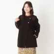 ヨリモ(YORIMO)の【配色ボタンホールが可愛い！】ノーカラーライトコート17