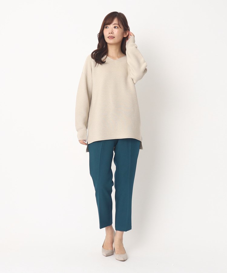 ヨリモ(YORIMO)の【着回し力◎！】ガーター編みニットプルオーバー13