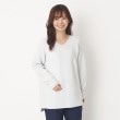 ヨリモ(YORIMO)の【着回し力◎！】ガーター編みニットプルオーバー シルバー(006)