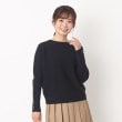 ヨリモ(YORIMO)の【一枚持っておくと便利】ドルマンスリーブニットオーバー ブラック(019)