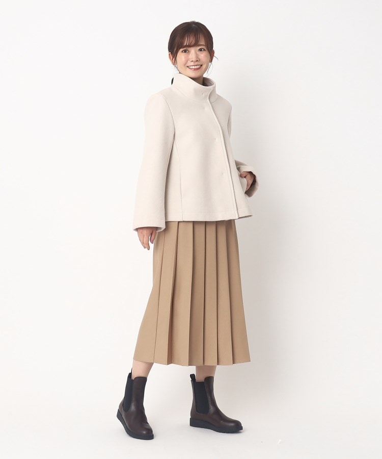 ヨリモ(YORIMO)の【裏リブ素材】スタンドカラーショートコート16