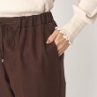 ヨリモ(YORIMO)の【洗える・セットアップ可】ウール見えテーパードパンツ5