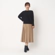 ヨリモ(YORIMO)の【洗える・ウエストゴム仕様】ワイドプリーツスカート12