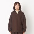 ヨリモ(YORIMO)の【洗える・セットアップ可】ウール見えスキッパーシャツ1